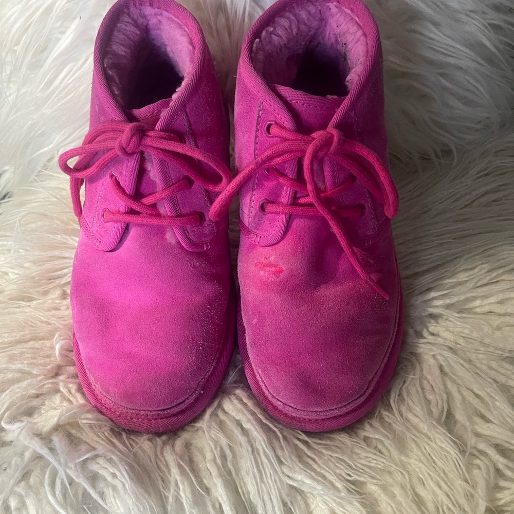 UGG Pink Suede Boots
